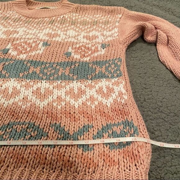 Shenanigans Hand Knitted Vintage  Sweater Size Medium - Picture 10 of 11